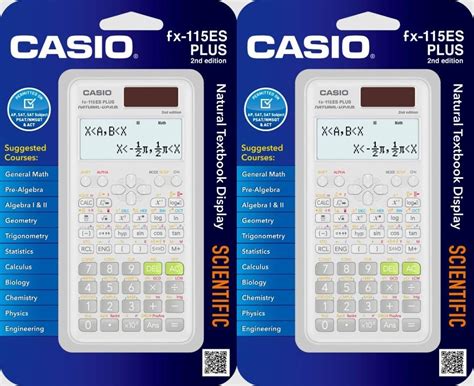 2 X Casio fx-115ES PLUS Engineering/Scientific Calculator : Amazon.ca ...