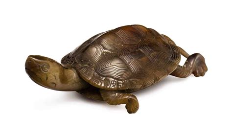 A VERY RARE SMALL RHINOCEROS HORN CARVING OF A TURTLE , LATE MING/QING DYNASTY | Christie's