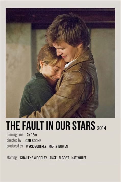 the fault in our stars | Poster film, Film bagus, Poster minimalis