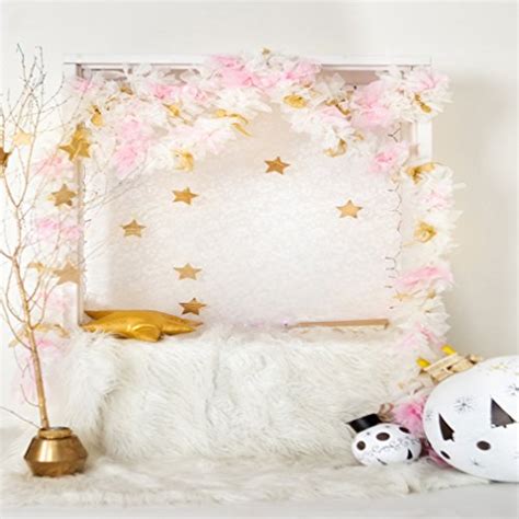 Buy Newborn Photography Props White Fur Bed with Gold Stars Baby Photo ...