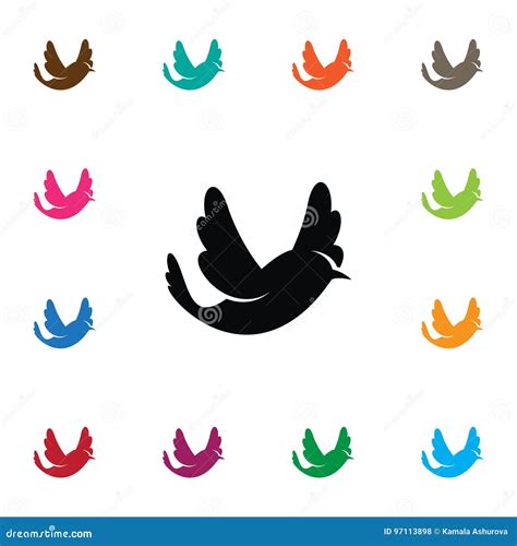 Isolated Martlet Icon. Bird Vector Element Can Be Used for Swallow ...