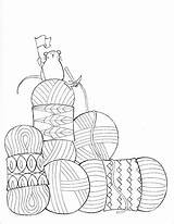 I Dream Of Yarn A Knit And Crochet Coloring Book From KnitPickscom  sketch template