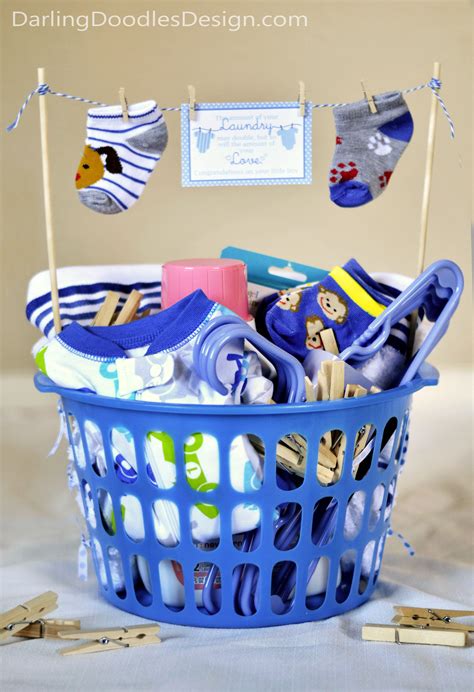 Darling Doodles | Baby shower gifts for boys, Baby shower gift basket, Diy baby shower gifts