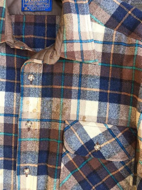 Pendleton Flannel Shirt W/ Plaid Design | Boardwalk Vintage