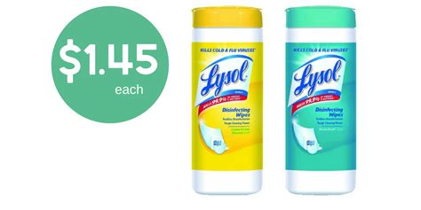 New Lysol Coupons | Wipes For $1.45 ea. :: Southern Savers