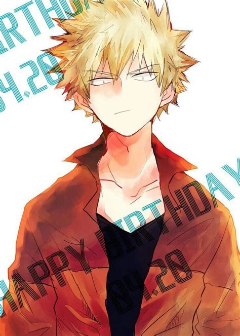 Katsuki Bakugou Happy Birthday April 20 | Hero, My hero academia manga ...