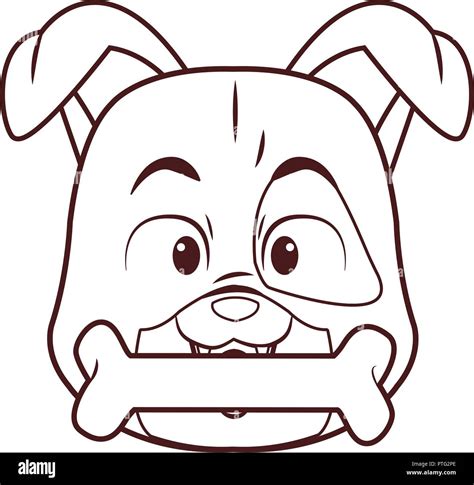 Dog with bone cartoon Stock Vector Image & Art - Alamy