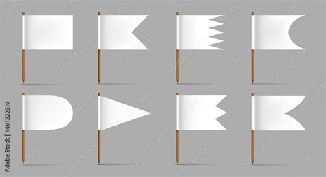 Paper flags collection Stock Vector | Adobe Stock