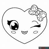 Cute Heart Coloring Page  Easy Drawing Guides sketch template