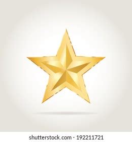 Vector Golden Star Stock Vector (Royalty Free) 192211721 | Shutterstock