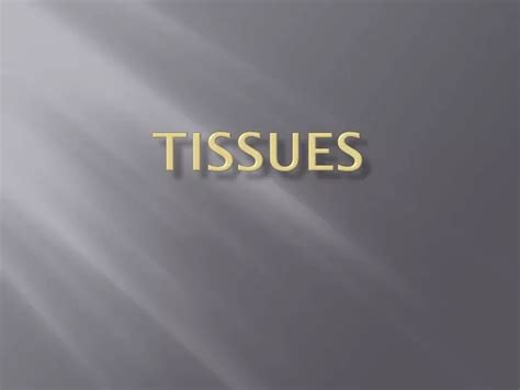 PPT - Tissues PowerPoint Presentation, free download - ID:2188922