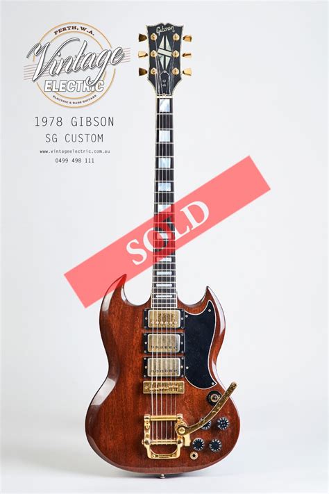 1978 Gibson SG Custom Guitar | Vintage Electric