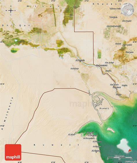 Satellite Map of Al-Basrah