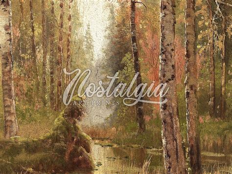 Forest Oil Painting Landscape Print Vintage Wall Art - Etsy