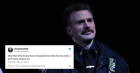 Reactions to Chris Evans's Mustache March 2018 | POPSUGAR Celebrity