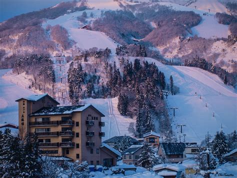 Ski resort in the evening light Hakuba Japan #Winter #Japa… | Flickr