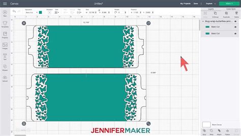 Cricut Mug Design Template