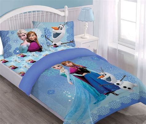 Disney Frozen Springtime Frost Twin Comforter Set with Fitted Sheet