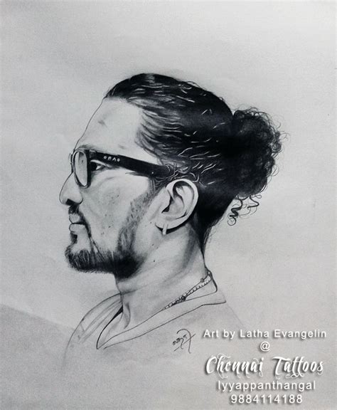 tamil stunt master silva portrait drawing #tamilmovie #stunt #stuntmaster #stuntsilva # ...