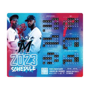 March 30, 2023 Miami Marlins - 2023 Magnet Schedule - Stadium Giveaway ...