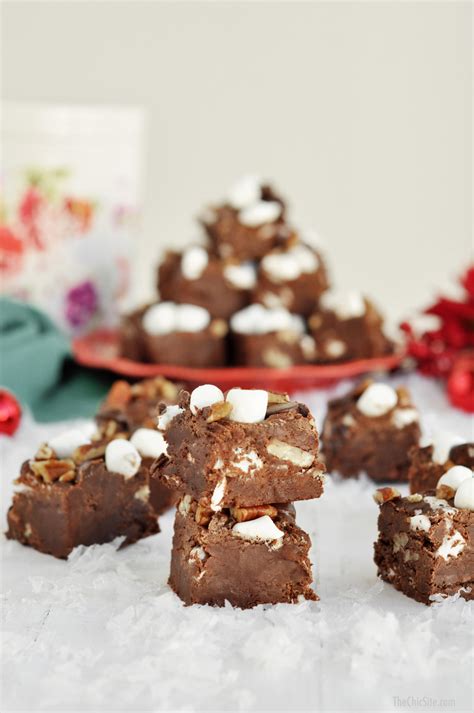 Easy Holiday Fudge - The Chic Site