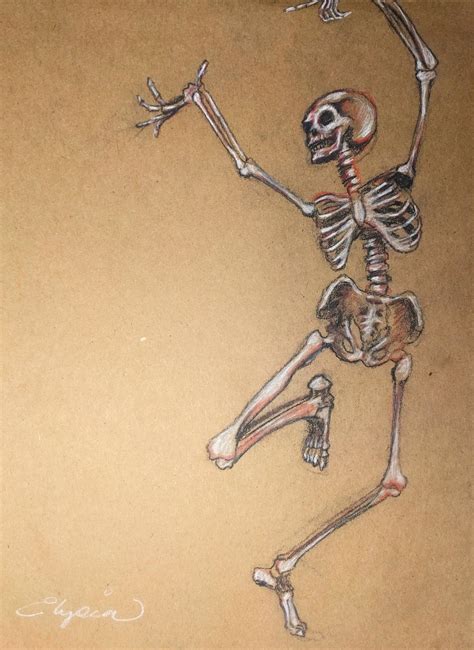 I too, love to draw skeletons. : r/drawing