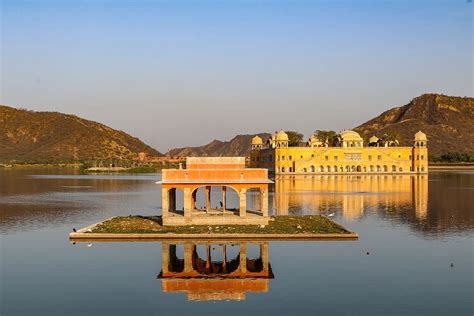 2560x1440px | free download | HD wallpaper: jal mahal, jaipur, sunset, water, mirroring, mood ...