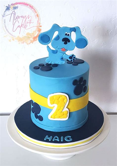 Blues Clues Cake in 2020 | 2nd birthday cake boy, Baby birthday cakes, Boys first birthday cake