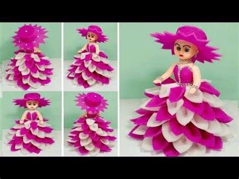 FOAM DOLL DECORATION IDEAS/FOAM KI GUDIA SAJANE KA TARIKA - YouTube | Foam sheet crafts, African ...