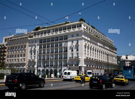 Hotel Grande Bretagne Syntagma Square Athens Greece Stock Photo - Alamy