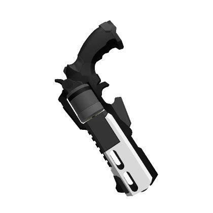 White Cyber Heavy Revolver (Right) | Roblox Item - Rolimon's