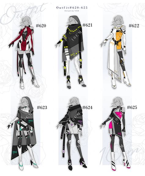 Auction : OUTFIT #620-625 [CLOSE] by Popza10CM on DeviantArt | Cyberpunk clothes, Cyberpunk ...