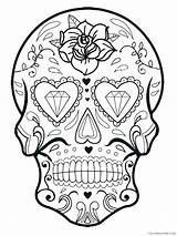 Sugar Skull Coloring Pages Adult sugar For Adults 9 Printable  sketch template