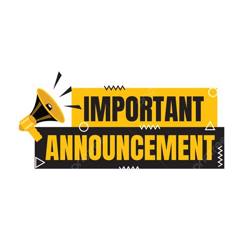 Important Announcement Banner Sign Design, Important Messege Sign ...