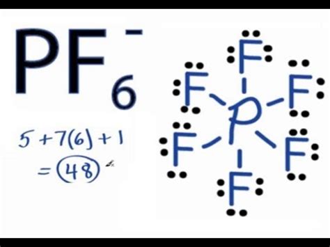 PF6 Lewis Structure: How to Draw the Lewis Structure for Hexafluorophosphate - YouTube