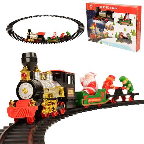 Classic Fun Toys Electric Toy Battery Powered Train Set with Santa ...