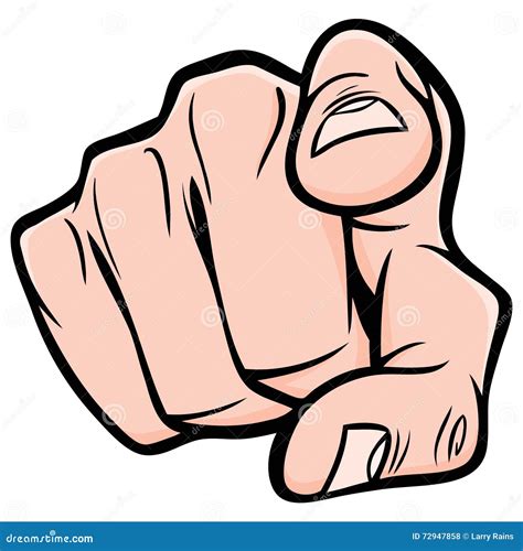 Pointing Finger stock vector. Illustration of advice - 72947858