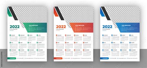 Year 2021 horizontal vector calendar design template, simple, clean and ...