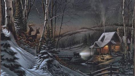 A cold, dark winter's night | Pintura em tela, Mundo de fantasia, Invernal