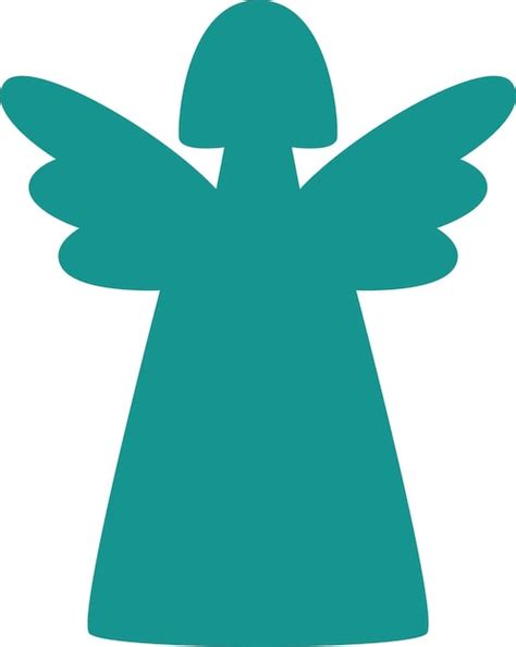 Premium Vector | Christmas angel silhouette