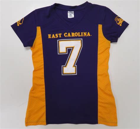 East Carolina Football Jersey Womens Small 4-6 Purple Yellow Rivalry ...