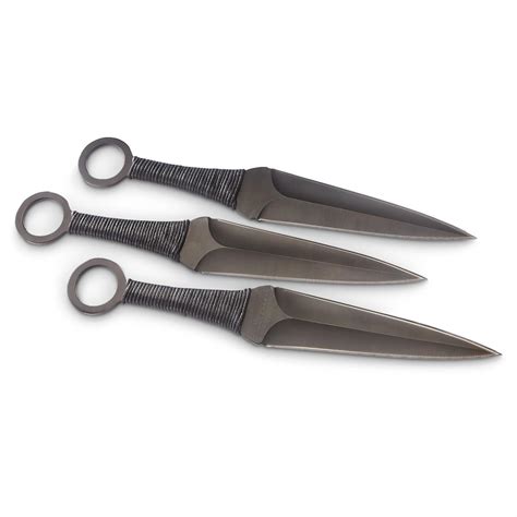 3 - Pk. of "The Expendables" 12" Kunai Throwing Knives - 210894 ...