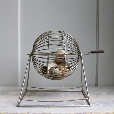 Giant Vintage Bingo Cage