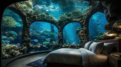 An Underwater Bedroom With An Incredible View