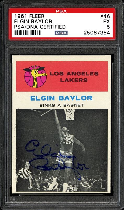 Elgin Baylor | PSA AutographFacts℠