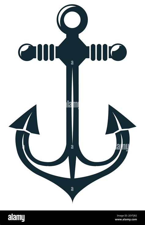 Ship anchor isolated nautical object mooring vessel to sea bottom ...