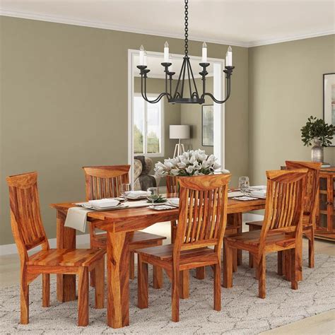 Remarkable Gallery Of Solid Wood Dining Table Set Concept | Shikalexa