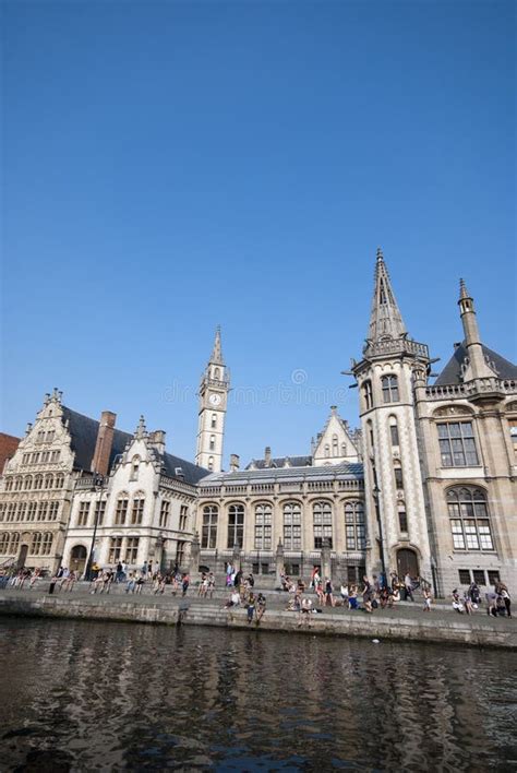 Gent canal editorial photography. Image of belgium, building - 19412962