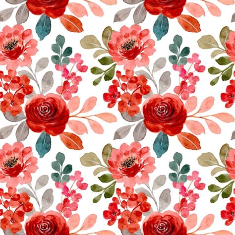 Red Flower Pattern Images - Free Download on Freepik