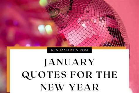 JANUARY QUOTES FOR THE NEW YEAR